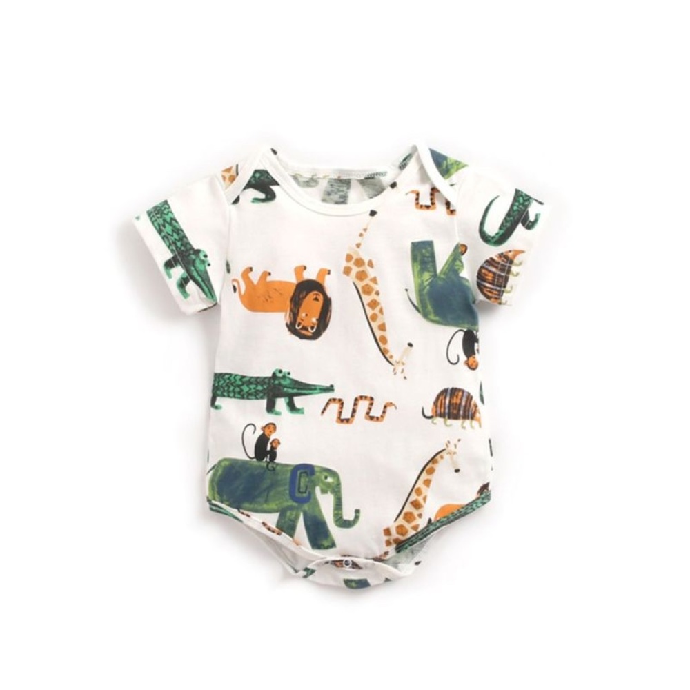 Zoo Animal Printed Onesie